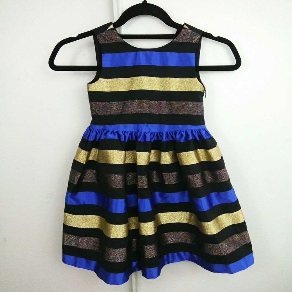 Gymboree Dressed Up Striped Glittery Party Dress